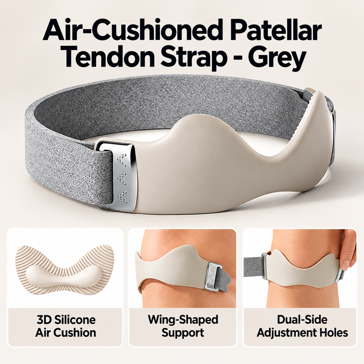PatellaFlex™ Silicone Knee Strap